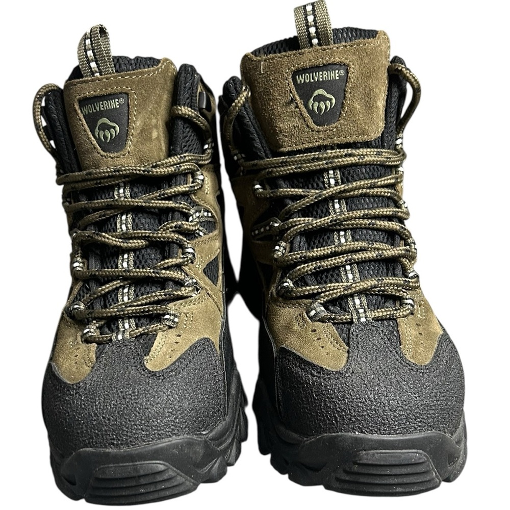 Wolverine Men’s Brown‎ & Black Leather Hiking Work Boots Size 8.5W W05107